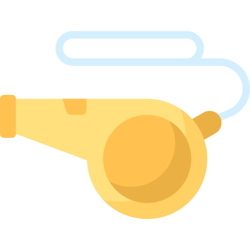 Whistle tool referee sport equipment icon Whistle tool referee sport equipment icon