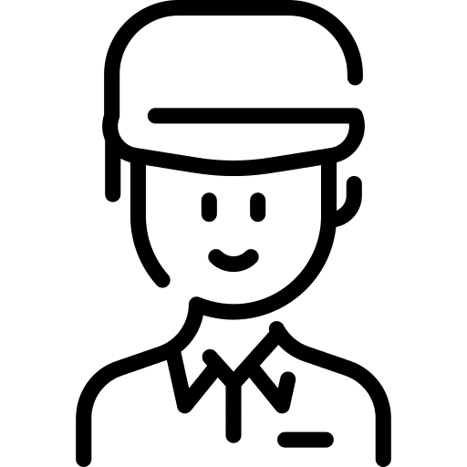 Delivery man commerce delivery man package icon