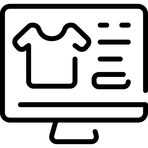 Computer monitor computer ecommerce icon