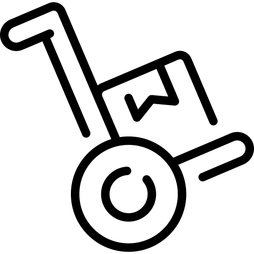 Delivery cart trolley transport logistics delivery icon
