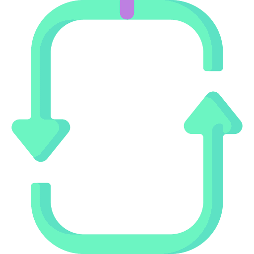 Repeat arrow re multimedia option icon Repeat arrow re multimedia option icon