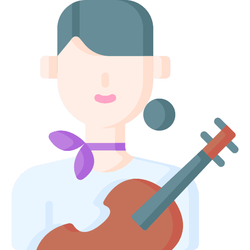 Violinist music and multimedia man musician icon Violinist music and multimedia man musician icon
