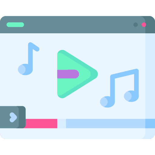 Music player movie video player computer icon Music player movie video player computer icon