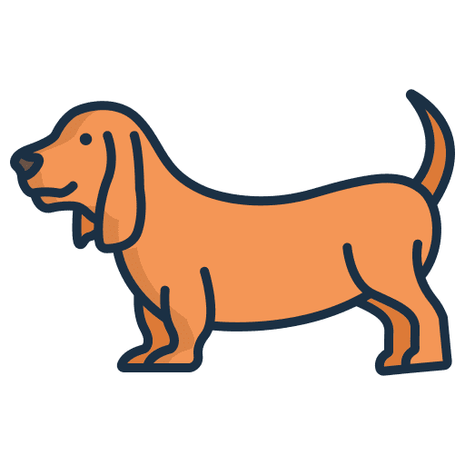 Basset hound pet mammal animals icon Basset hound pet mammal animals icon