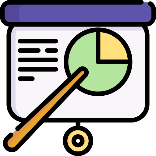 Presentation analysis business and finance report icon Presentation analysis business and finance report icon