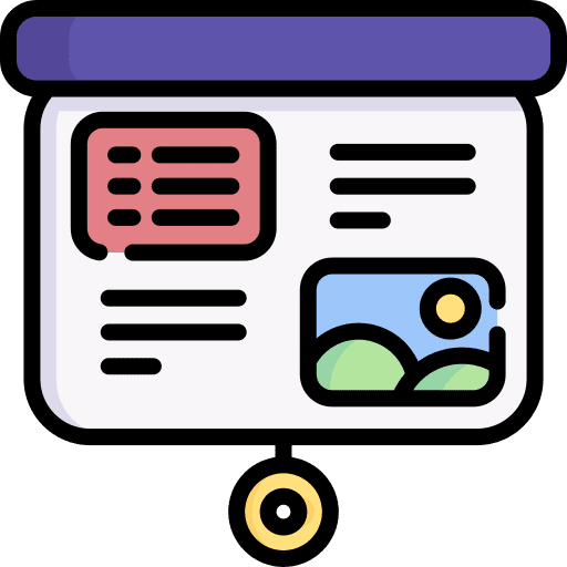 Presentation lecture explain training icon Presentation lecture explain training icon