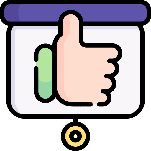 Presentation stand business and finance feedback icon Presentation stand business and finance feedback icon