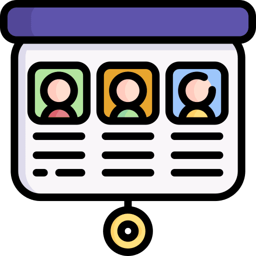 Presentation candidates presentation bars icon Presentation candidates presentation bars icon