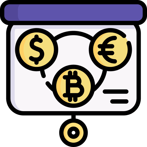 Presentation currency bitcoin presentation icon Presentation currency bitcoin presentation icon