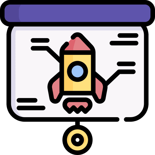Presentation presentation start up board icon Presentation presentation start up board icon