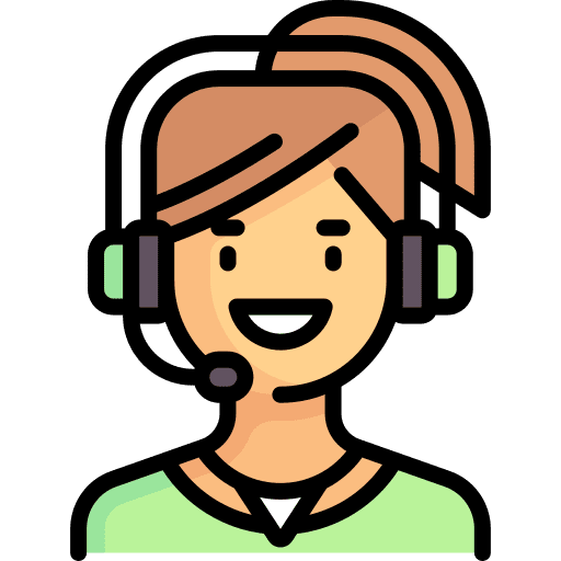 Call center agent call center agent caucasian contact person icon