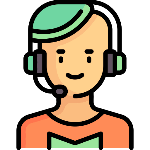 Call center agent people help desk avatar icon Call center agent people help desk avatar icon