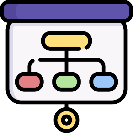 Presentation flowchart plan presentation icon Presentation flowchart plan presentation icon