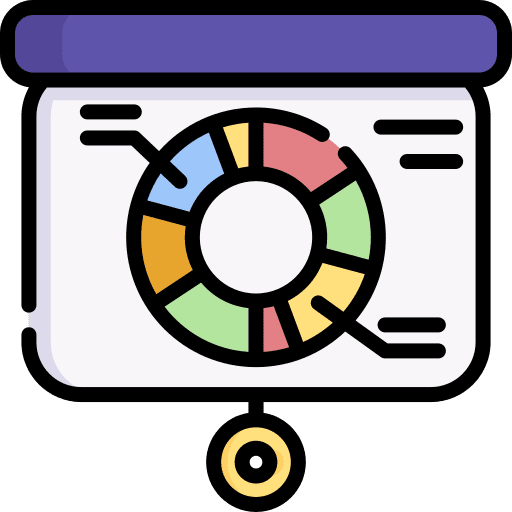 Presentation report analysis presentation icon Presentation report analysis presentation icon