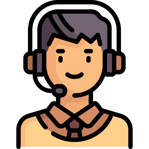 Call center agent man avatar professions and jobs icon Call center agent man avatar professions and jobs icon