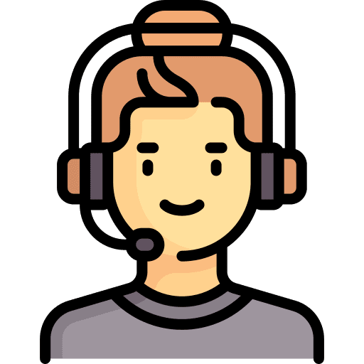 Call center agent call center agent brown hair man icon Call center agent call center agent brown hair man icon