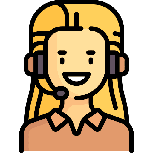 Call center agent caucasian customer support customer service icon Call center agent caucasian customer support customer service icon