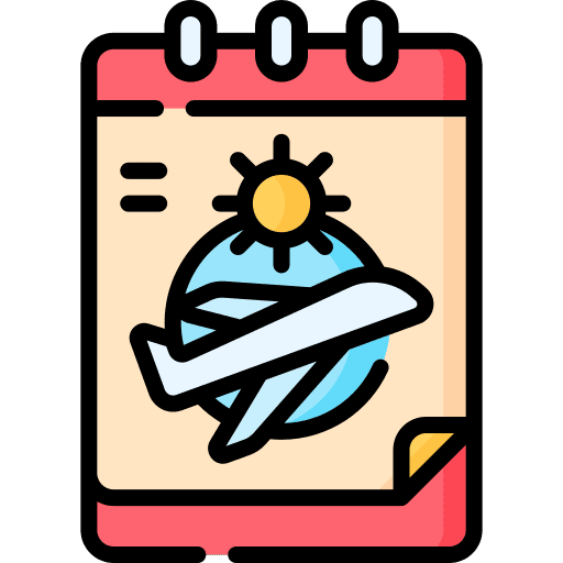 Calendar time and date organization summer holidays icon Calendar time and date organization summer holidays icon
