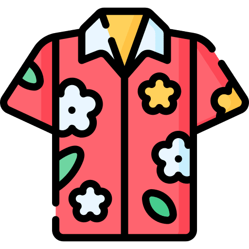 Hawaiian shirt hawaiian shirt garment short sleeves icon