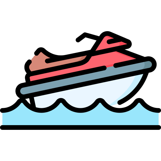 Jet ski sea scooter jet ski transport icon