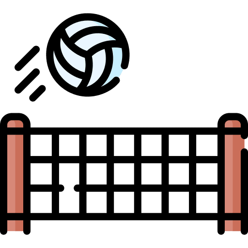 Volley play volley team sport icon