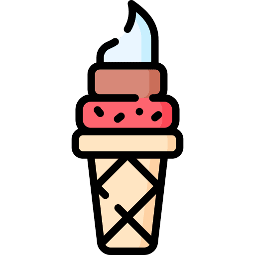 Ice cream cone sweet food and restaurant scoops icon Ice cream cone sweet food and restaurant scoops icon