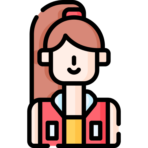 Life guard avatar long hair caucasian icon Life guard avatar long hair caucasian icon