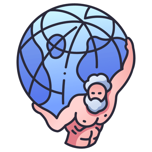 Atlas earth cultures mythology icon Atlas earth cultures mythology icon