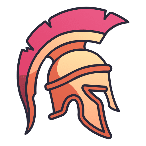 Helmet gladiator soldier armor icon