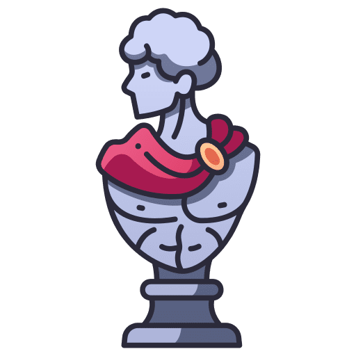 Statue bust antique monument icon