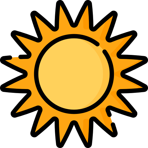 Sun weather sunny forecast icon Sun weather sunny forecast icon
