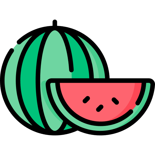 Watermelon healthy food food and restaurant vegan icon Watermelon healthy food food and restaurant vegan icon