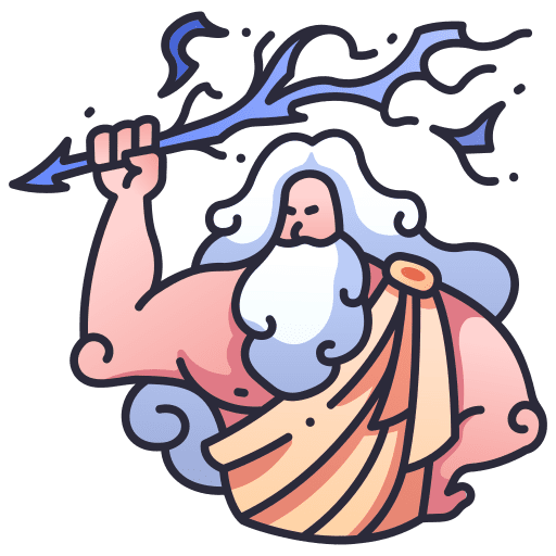 Zeus character thunder cultures icon