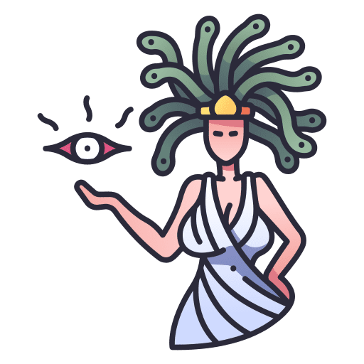 Medusa monster legend medusa icon Medusa monster legend medusa icon
