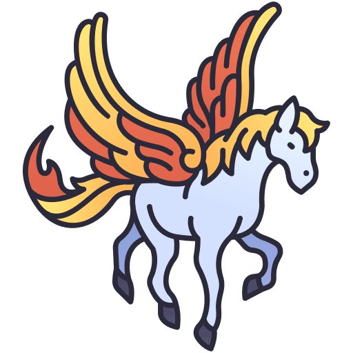 Pegasus fantasy horse mythical icon Pegasus fantasy horse mythical icon
