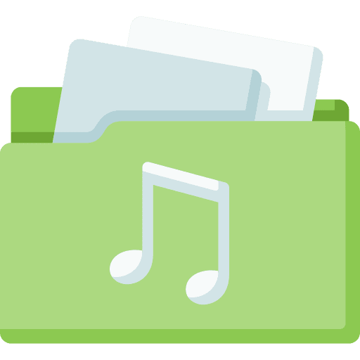 Folder files and folders folder music icon