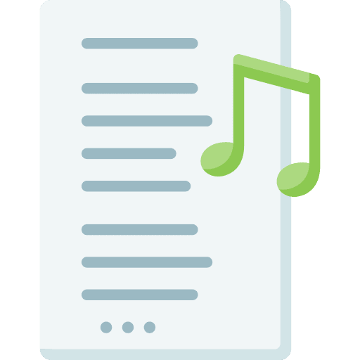 Lyrics quaver music and multimedia lyrics icon