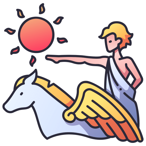 Pegasus god sun cultures icon Pegasus god sun cultures icon