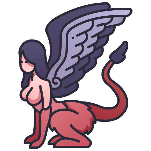 Sphinx sphinx winged monster icon Sphinx sphinx winged monster icon