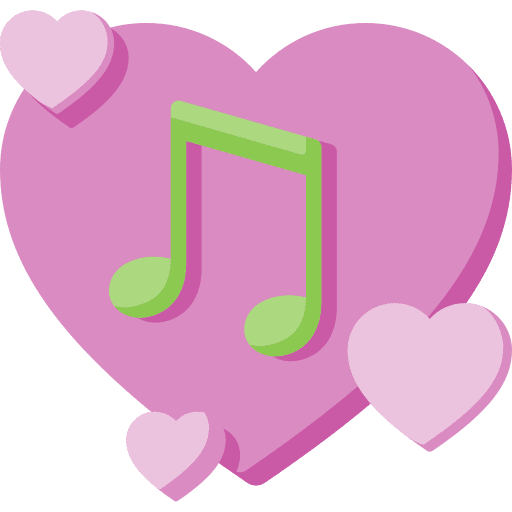 Favourite heart music love icon Favourite heart music love icon