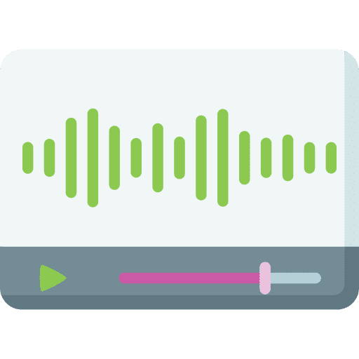 Streaming streaming audio music and multimedia icon