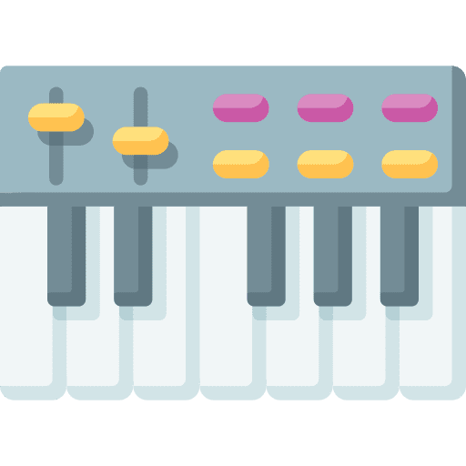 Synthesizer music music and multimedia synthesizer icon Synthesizer music music and multimedia synthesizer icon