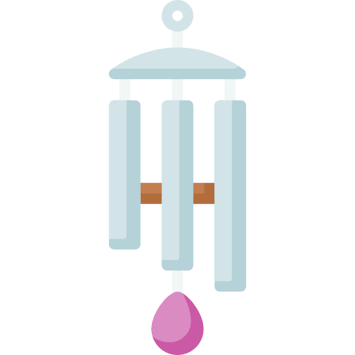 Wind chime percussion instrument metal music icon