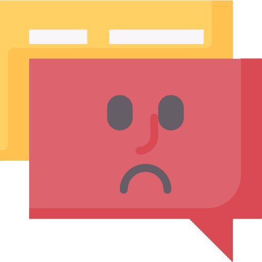 Bad rating bad review comment icon