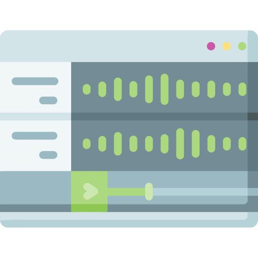 Sound editing music player technology sound editing icon Sound editing music player technology sound editing icon