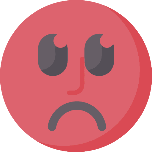 Frown sad face circular icon Frown sad face circular icon