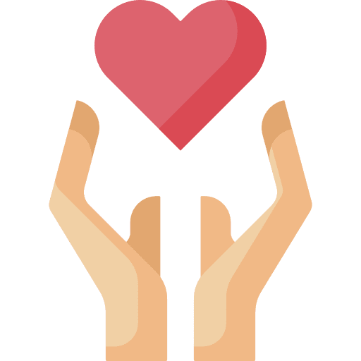 Love love and romance hand kindness icon Love love and romance hand kindness icon