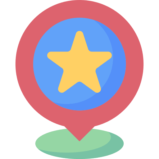 Rating rating location place icon Rating rating location place icon