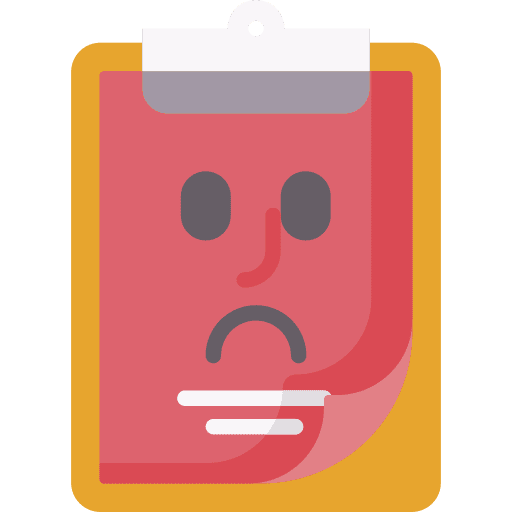 Bad review complaint client dissapointing icon Bad review complaint client dissapointing icon