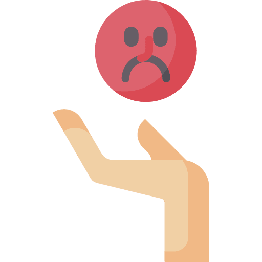 Bad review customer satisfaction sad smiley icon Bad review customer satisfaction sad smiley icon